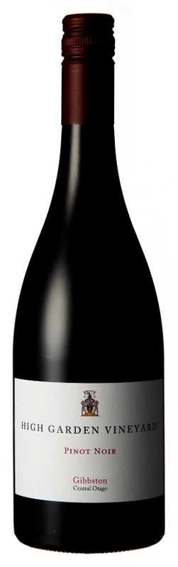 Bottle of High Garden Vineyard Gibbston Pinot Noir 2024