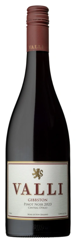 Bottle of Valli Gibbston Pinot Noir 2023
